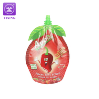 Imprimé personnalisé 150g formes spéciales remplissage à chaud en aluminium bec pochette Ketchup paquets Sauce chili pâte de tomate sac d'emballage