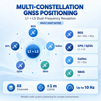 Récepteur GNSS externe double fréquence L1 L5 BDS GPS Galileo Précision 1m 10Hz UART Câble personnalisé 3m