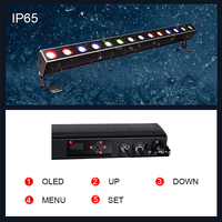 Projecteurs LED RGBW DMX512 IP65 étanches 85W pour façade, éclairage architectural extérieur linéaire en aluminium