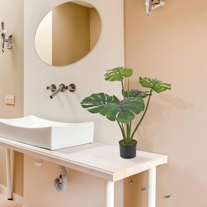 Mini <span class=keywords><strong>Monstera</strong></span> Deliciosa artificielle Bossion pour présentation sur comptoir, <span class=keywords><strong>plante</strong></span> artificielle <span class=keywords><strong>Monstera</strong></span> <span class=keywords><strong>Variegata</strong></span> presque naturelle - Product Image 3