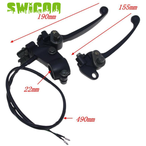 SWICOO <span class=keywords><strong>rinforzata</strong></span> costruzione <span class=keywords><strong>frizione</strong></span> leva leva del freno Set per Pit Trail Pro Dirt Bike ATV - Product Image 6