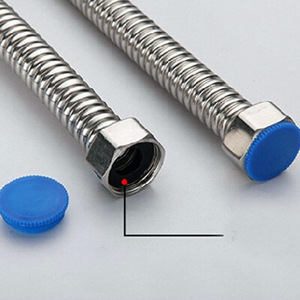 ท่อสแตนเลสแบบยืดหยุ่นลูกฟูก ขนาด 1/2 นิ้ว DN15 สำหรับเครื่องทำน้ำอุ่น ท่อน้ำเข้า ท่อน้ำร้อนน้ำเย็น - Product Image 2