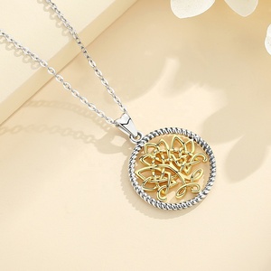 Merryshine oro de Plata de Ley 925 celta irlandés nudo familia Árbol de la vida COLLAR COLGANTE - Product Image 5