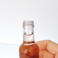 Botol minuman keras plastik hewan peliharaan Mini 50ML/1.67oz dengan tutup ROPP aluminium