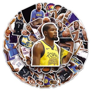 50 Uds portátil botella de agua monopatín decoración pegatina deportes baloncesto superestrella <span class=keywords><strong>Kevin</strong></span> <span class=keywords><strong>Durant</strong></span> pegatina - Product Image 1