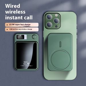 <span class=keywords><strong>Mini</strong></span> Carregador Portátil Magnético Sem Fio com <span class=keywords><strong>Power</strong></span> <span class=keywords><strong>Bank</strong></span> de 5000mAh ou 10000 mAh e Carregamento Rápido Tipo-C 3A - Product Image 4