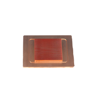 Haute qualité carré petite aileron esquivé plaque de refroidissement par eau cuivre refroidisseur plaque dissipateur de chaleur