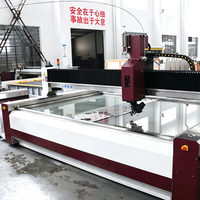 Machine de découpe au jet d'eau CNC 5 axes sans distorsion thermique, découpeuse à jet d'eau haute pression pour pierre, métal, verre