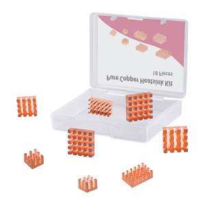 GeeekPi Pure Copper Heatsinks for Raspberry Pi 5/Pi 4B 18 Pieces <b>Pack</b> CPU Heatsink W98 - Product Image 4