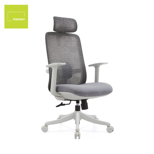 Chaises de bureau exécutives pivotantes ergonomiques modernes à dossier haut en tissu maillé KEPO - Product Image 1