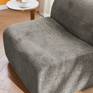Fauteuil inclinable et ottoman de style moderne et mi-siècle, design compact, revêtement écologique, idéal pour les petits espaces et les villas - Product Image 5