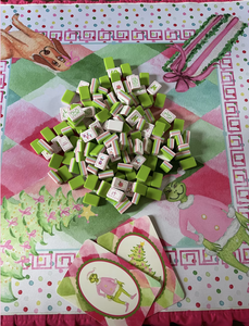 Nuevo Juego de Fichas de Mahjong Personalizadas MERRY-ISH, Fichas de Mahjong Americanas de Lujo, Entretenimiento de 4 Capas, Fichas de Mahjong Navideñas - Product Image 3