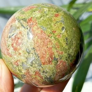 Vente en gros de sphères d'unakite de style bohème, pierre de cristal de guérison naturelle pour la décoration intérieure unique et les cadeaux de vacances - Product Image 5