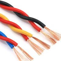 Câble électrique torsadé RVS pour alarme incendie, fil de cuivre isolé PVC pour système de diffusion d'urgence