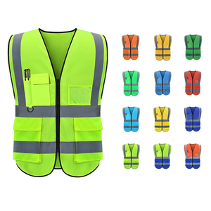 100% Polyester <span class=keywords><strong>Hi</strong></span> <span class=keywords><strong>VIS</strong></span> Phản Quang An Toàn Vest Với Biểu Tượng Tùy Chỉnh Giao Thông Làm Việc An Ninh Áo Khoác Quần Áo Không Thấm Nước Cho Công Việc An Ninh - Product Image 6