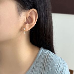 Dylam Charm Tiny Jewelry Women Rhodium 18K Gold Plated 925 Silver 5A Zirconia Four Leaf Clover <b>Stud</b> <b>Earrings</b> Jewelry <b>Earring</b> - Product Image 5