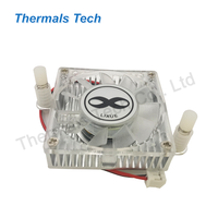 Disipador de Calor para CPU North Bridge de 40*40*12 mm con Ventilador y Distancia entre Orificios de 55 mm