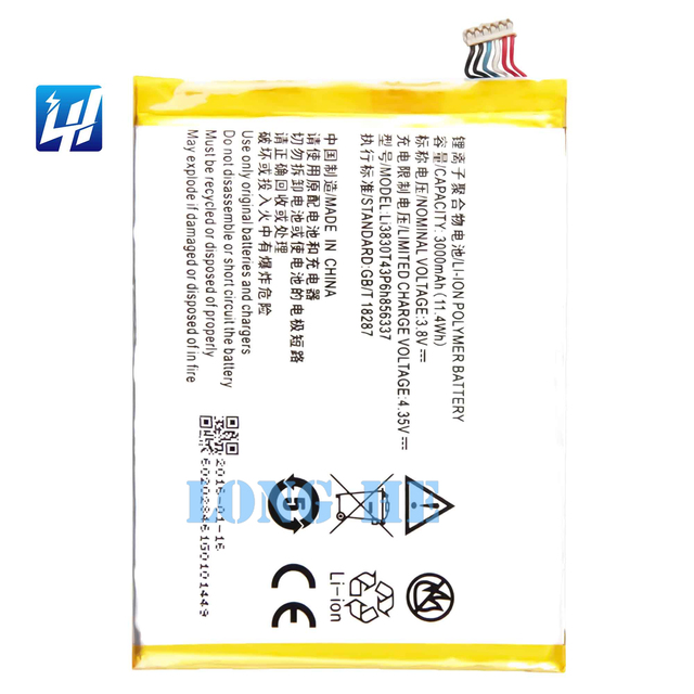 Li3830T43P6h856337 100% Original High Quality Mobile Phone Battery Replacement for ZTE Blade X9 V Plus V580 N939St 3.8V 3000mAh