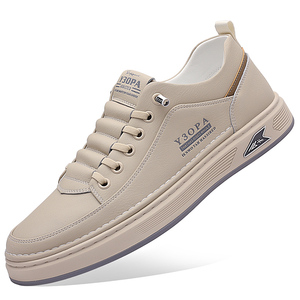 Zapatos Deportivos Casuales de Hombre, Estilo Moderno, para Todas las Temporadas, con Capa Superior de Cuero Vacuno y Suela de Goma - Product Image 1