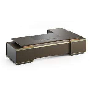 Mesa De Trabajo Modular De Lujo Escritorio De Oficina <span class=keywords><strong>Muebles</strong></span> En Forma De L Fuerte Mobiliario Oficina Hogar Ejecutivo Jefe Escritorio De Oficina - Product Image 5