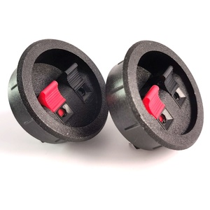 <span class=keywords><strong>Borne</strong></span> de connexion haut-parleur ronde 65 mm en ABS et laiton, type SpeakON 10A, à ressort, 2 voies, pour systèmes PA et home cinéma - Product Image 3
