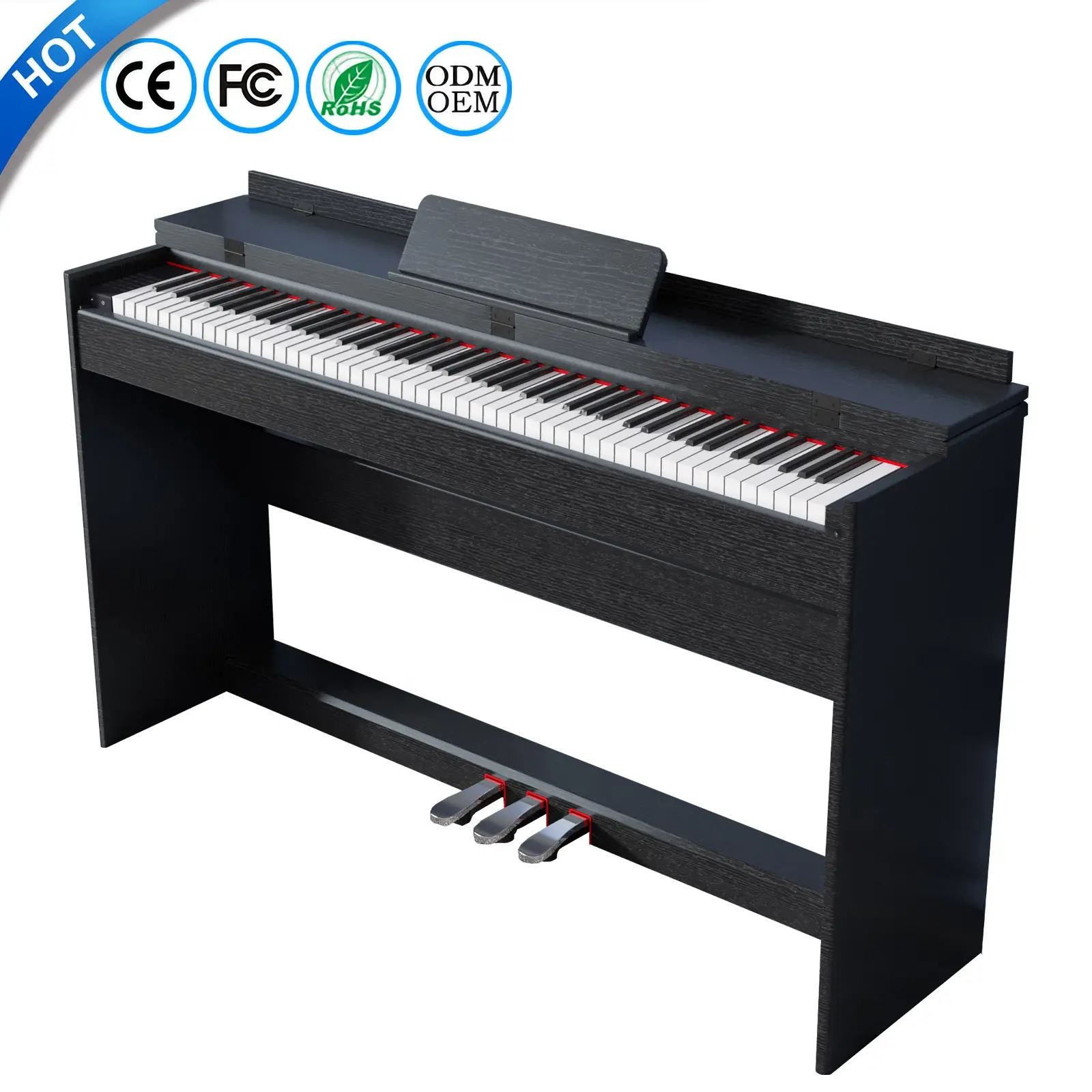 88 Key Weighted Digital Piano Electronic Digital Piano Keyboard Piano Professionnel