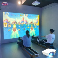Système de projection interactif pour jeu de course à rames immersif, équipement de course sportive d'intérieur, installation facile