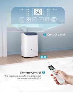 EUHOMY Low Noise 12,000 Btu <b>Portable</b> Air Conditioner Fan Air Conditioner <b>Portable</b> for Room - Product Image 4