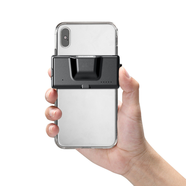 EVAWGIB Iphone Ios Andro Barcode Scanner Attach to Phone Wireless Portable Back Clip Barcode Reader Scanner R70 for Smartphone
