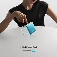 HUGEEL Batterie externe 10000mAh, chargeur rapide PD20W avec câbles et lumières LED pour téléphone, écouteurs, mini batterie externe