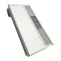Chauffe-air PTC intégré au plafond avec ventilateur et lumière - 2200W, protection contre la surchauffe, pour salle de bain, usage résidentiel et en appartement