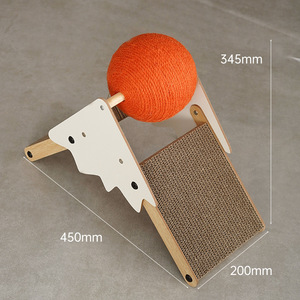 Bestseller di fabbrica Snow Mountain Cat Scratching Solid wood Sisal Ball Interactive Cat Scratcher Sisal Post Cute - Product Image 5