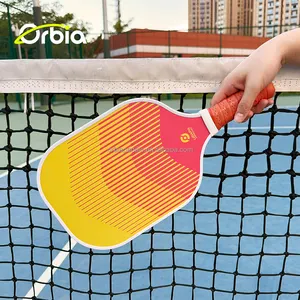 Orbia spor Pro turşu topu kürek özel Logo karbon Fiber Pickleball kürek 16mm kalınlığı PP çekirdek Pickleballs topları