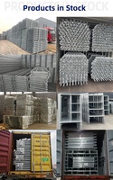 Puntal de Acero Ajustable UK 1800-3000 48/40 para Encofrado de Construcción, Galvanizado y Pintado, Puntal de Apuntalamiento de Acero para Andamios Modernos