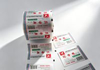 Étiquette OPP IML de qualité alimentaire, impression couleur personnalisée pour gobelets en plastique jetables et pots de yaourt