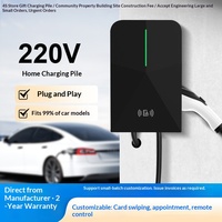 WKN新型电动汽车充电桩电池商业运营家用7KW投资型建筑扫码7kW交流充电桩