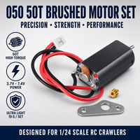 Nouveau moteur de pièces de mise à niveau SCX24 RGT 050 3.7-7.4V moteur brossé pour voiture sur chenilles 1/24 RC SCX24 90081 DODGE