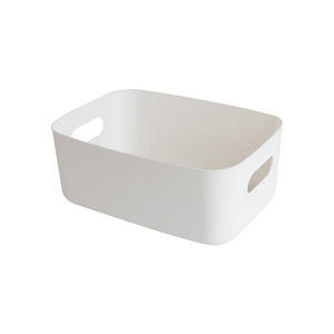 Rectangular Storage Basket With Handle <b>Mini</b> Size For Bathroom Kitchen Desk <b>Wardrobe</b> Solid Color Cosmetic Organizer - Product Image 4