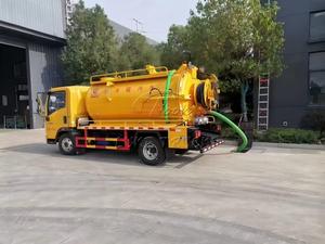 รถดูดสิ่งปฏิกูลแบบผสมผสาน Sinotruk 4x2 พร้อมถังขนาด 5-6 ลูกบาศก์เมตร สำหรับทำความสะอาดบ่อกรองและสิ่งสกปรกในสระน้ำ สำหรับส่งออก - Product Image 3