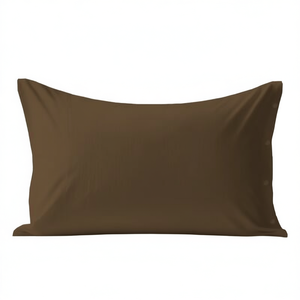 Funda de almohada 100% algodón marrón 50X75cm talla UK - Product Image 3