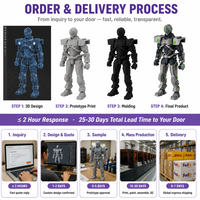 Cyber Mecha Warrior FDM, modèle articulé imprimé en 3D, jouet robot science-fiction, objet de collection, conception à articulations dynamiques, vente en gros OEM/ODM