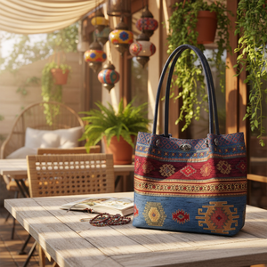Boho Chic ออตโตมันตุรกี Kilim ออกแบบกระเป๋า - Product Image 3