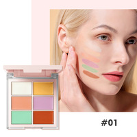 Palette de correcteur crème OEM ODM, fabrication sous marque privée, multi-couleurs, fini mat, couvrance totale, palette de correcteur pour le visage, logo personnalisé, maquillage