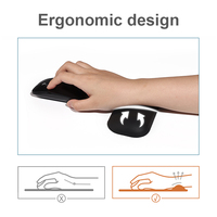 Tapis de souris ergonomique Support de poignet Gel de silicone Support de poignet d'ordinateur antidérapant Tapis de souris vertical pour ordinateur portable Travail de bureau