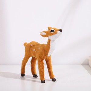 Simulación Animal Sika ciervo simulación alce modelo piel animales hogar tienda adornos decoración <span class=keywords><strong>de</strong></span> Navidad Accesorios - Product Image 3