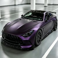 Film de changement de couleur mat violet nuit, film vinyle satiné en PET pour la rénovation extérieure régulière des voitures