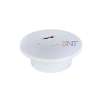 Prise de courant encastrée en plastique pour table, 1 port USB-A et 1 port USB-C, indice de protection IP44, courant 16A