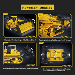 Moule King 17049S 3935PCS Ingénierie Série Lieboherr PR766 <span class=keywords><strong>Bulldozer</strong></span> Camion Briques Modèle Technique Jouet Éducatif Festival Cadeau - Product Image 5