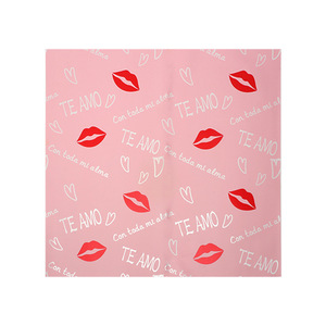 Papel de Regalo Reciclable con Diseño de Flor Española Roja, Romántico, de Alta Gama, para Manualidades, Ramos de Flores y Regalos - Product Image 5