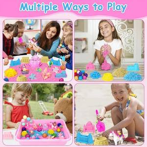 JITENG - Juego de Arena Mágica Colorida y Divertida para Hacer Manualidades, 450 g, con Molde - Product Image 4